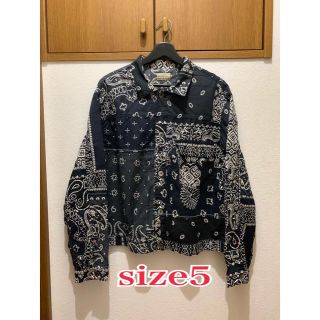 ！定価以下！KAPITAL ガーゼバンダナパッチワーク 1st JKT 黒(シャツ)