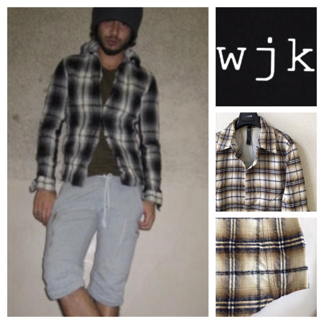 wjk(ダブルジェーケー)の◆wjk ダブルジェーケー◆フックシャツ ネルシャツ チェック ラメ 長袖 M メンズのトップス(シャツ)の商品写真