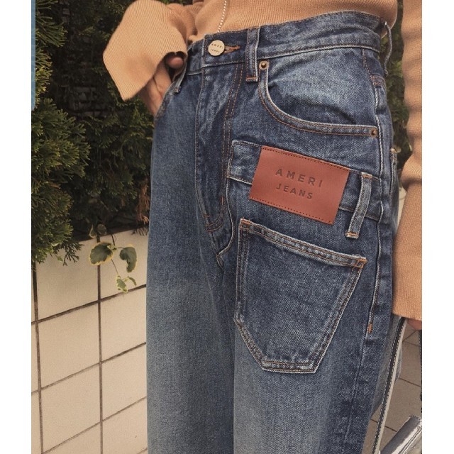 ameri vintage OVERLAP FAKE DENIM 1