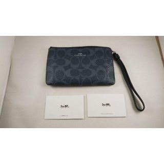 コーチ(COACH)の新品未使用！ COACH コインケース　デニムミッドナイトカラー(コインケース/小銭入れ)