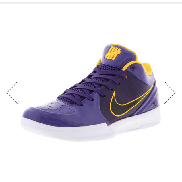 UNDEFEATED(アンディフィーテッド)のKobe 4 undefeated Lakers 29cm メンズの靴/シューズ(スニーカー)の商品写真