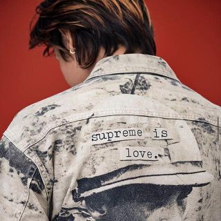 シュプリーム(Supreme)のSupreme Is Love Denim Work Jacket TAN (Gジャン/デニムジャケット)