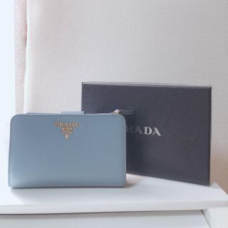 プラダ(PRADA)のPRADA サファイアーノ スカイブルー美品！(財布)