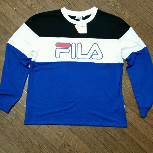 FILA(フィラ)の【新品タグ付】フィラ ロンT ロゴ メンズのトップス(Tシャツ/カットソー(七分/長袖))の商品写真