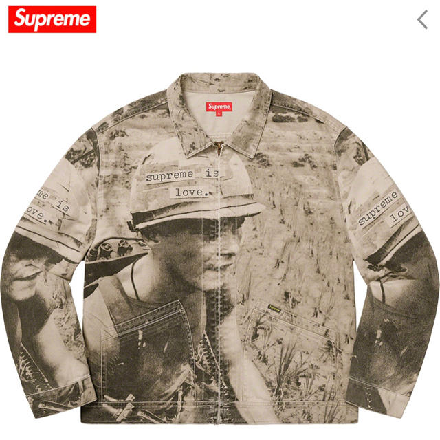 Supreme Is Love Denim Work Jacket TAN