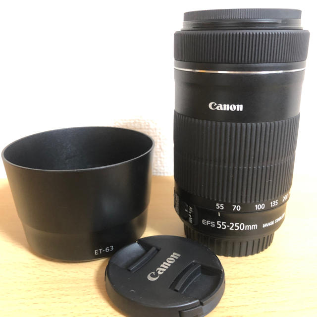 Canon(キヤノン)のCANON EF-S 55-250mm f4-5.6 IS STM スマホ/家電/カメラのカメラ(レンズ(ズーム))の商品写真