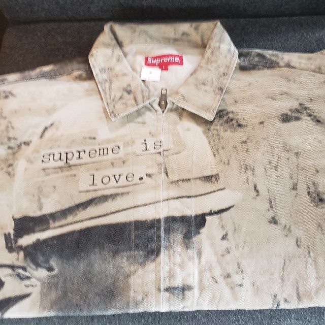 WEB限定カラー Supreme - 19aw Supreme is Love work jacket White L Gジャン/デニムジャケット