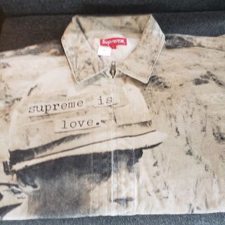 シュプリーム(Supreme)の19aw Supreme is Love work jacket White L(Gジャン/デニムジャケット)