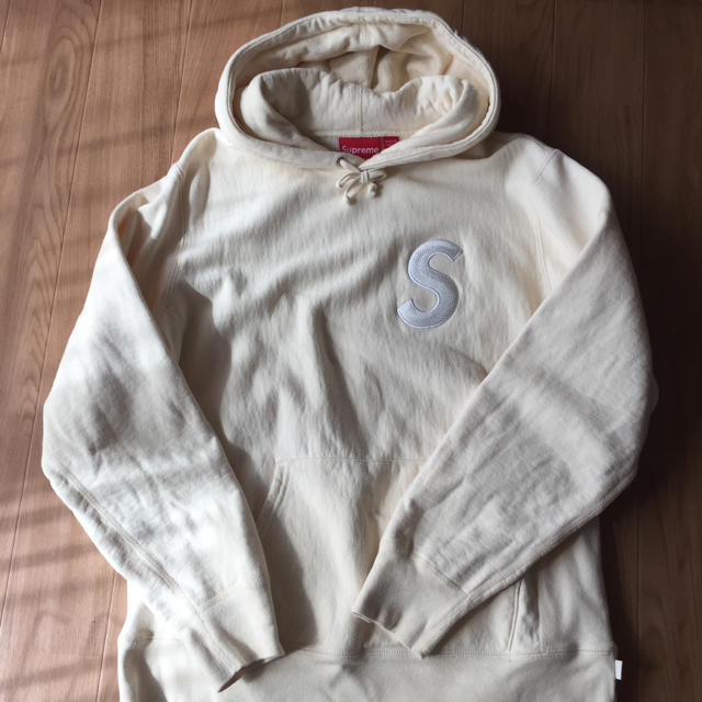 メンズsupreme SLogo Hooded natural Sロゴ パーカー