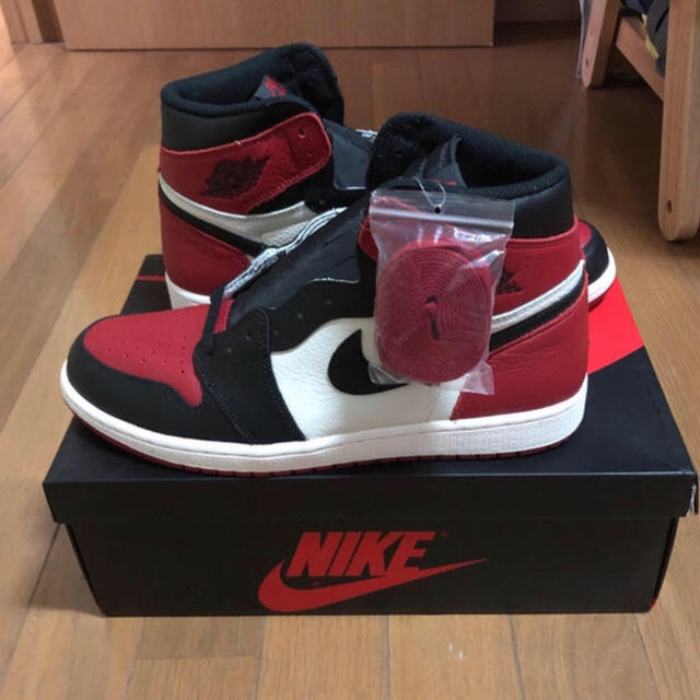 Nike Jordan 1 Bred Toe 29cmスニーカー