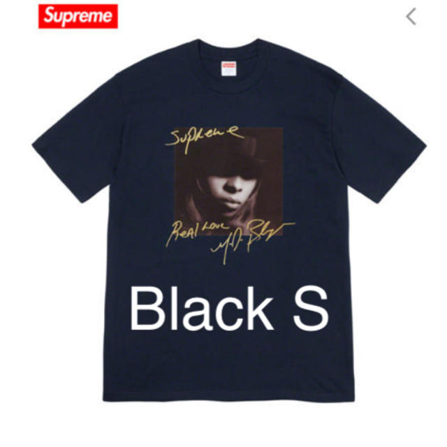 supreme 19 AW FW Mary J.  Tee   黒 Sトップス