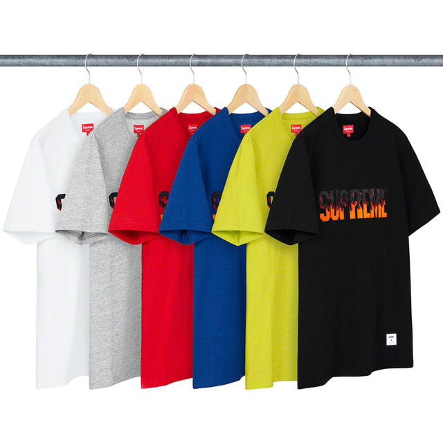 Flame S/S Top 黒 Lサイズ supreme 19aw