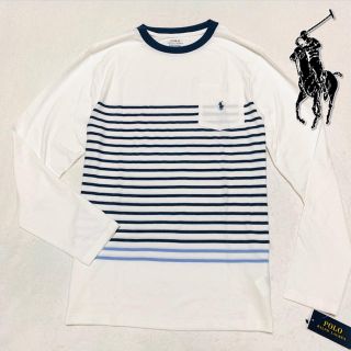 ポロラルフローレン(POLO RALPH LAUREN)のPOLO RALPH LAUREN ボーダーロンT/ whi 170.160(Tシャツ/カットソー(七分/長袖))