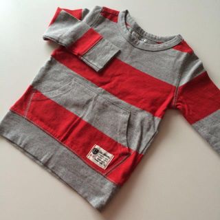 ベビーギャップ(babyGAP)のbabyGAPボーダートレーナー美品(トレーナー)