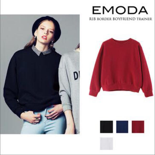 EMODA(エモダ)のEMODAトレーナー レディースのトップス(トレーナー/スウェット)の商品写真