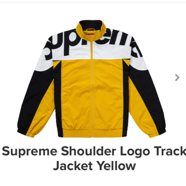 Shoulder Logo Track Jacket イエロー supreme Shoulder Logo Track Jacket イエロー supreme
