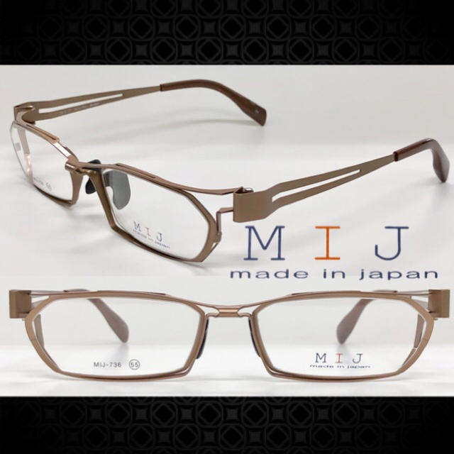 MIJ Made In Japan メガネ MIJ-736 03 ライトブラウン