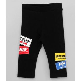 アナップキッズ(ANAP Kids)の♪新品　　ANAP KIDSステッカー風プリントレギンス　130㎝♪(パンツ/スパッツ)