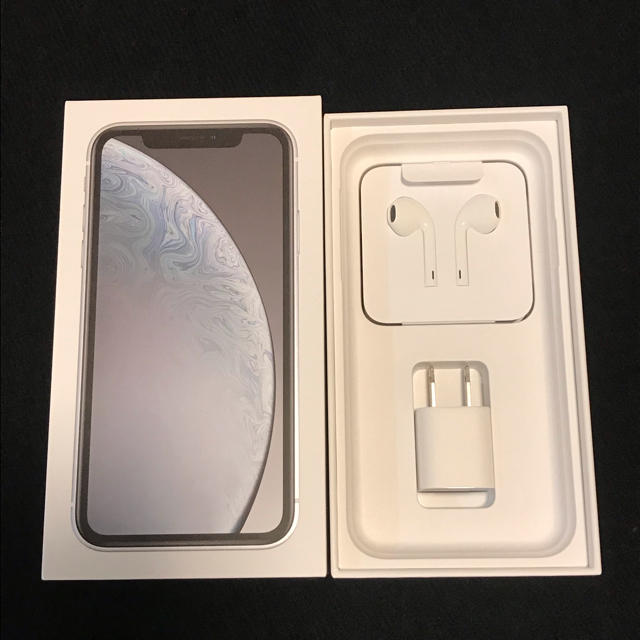 Apple(アップル)のiphone xr White 付属品 スマホ/家電/カメラのスマホアクセサリー(その他)の商品写真