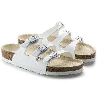 ビルケンシュトック(BIRKENSTOCK)の【m_iks_c様専用】24cm ビルケンシュトック フロリダ ホワイト ナロー(サンダル)