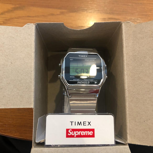 supreme  TIMEX silver 時計