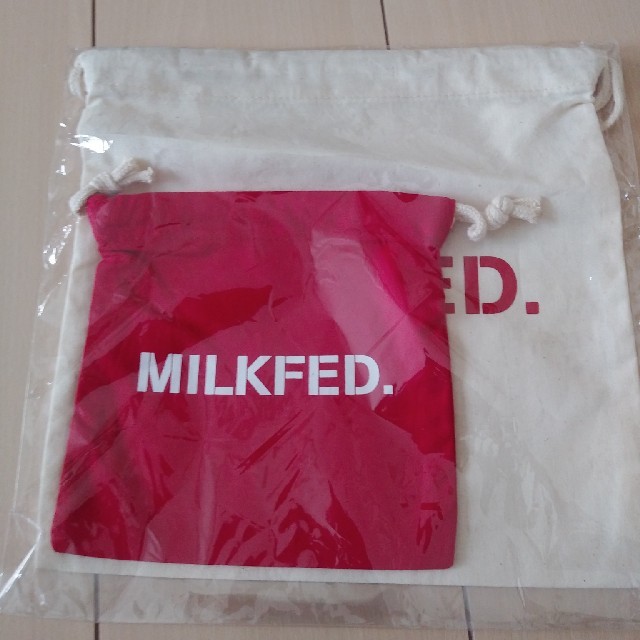 MILKFED.(ミルクフェド)のna様専用　新品！未開封！！MILKFED.巾着セット レディースのファッション小物(ポーチ)の商品写真