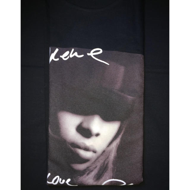 Mary J. Blige Tee supreme 黒 Lメンズ