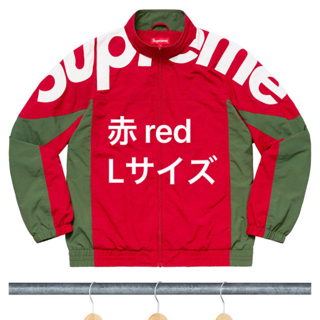 Shoulder Logo Track Jacket Lサイズ 赤 red - ナイロンジャケット