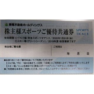 東急不動産スポーツご優待共通券(フィットネスクラブ)