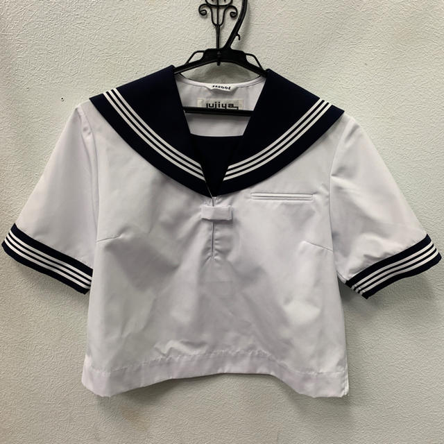 学生服 夏用セーラー服 半袖 紺×ホワイトライン LLサイズの通販 by kuniさん's shop｜ラクマ