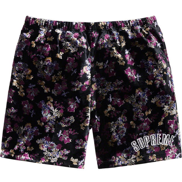 Supreme(シュプリーム)の19AW floral velour short メンズのパンツ(ショートパンツ)の商品写真