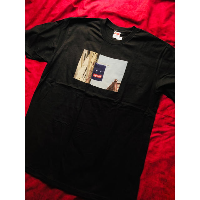 即支払 L 黒 supreme Banner Tee