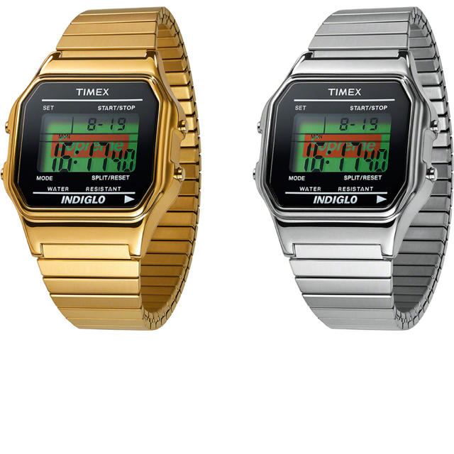 Supreme timex Digital Watch シルバー時計