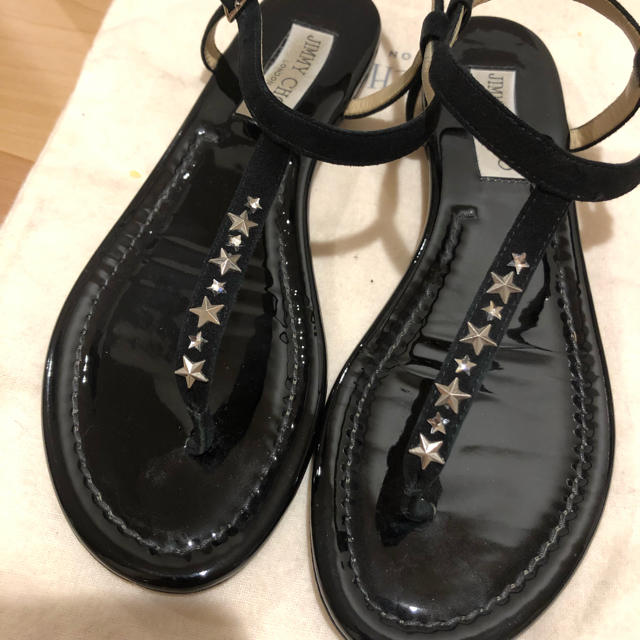 JIMMY CHOO スタッズサンダル 37 - サンダル