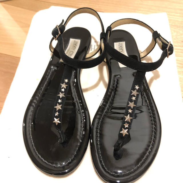 JIMMY CHOO スタッズサンダル 37 - サンダル