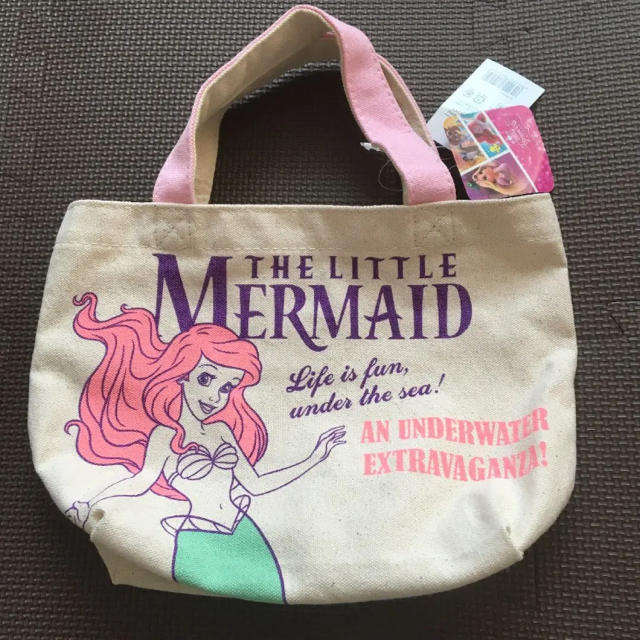 Disney(ディズニー)のユリル様専用☆プリンセス リトルマーメイド  アリエル トートバッグ（小） キッズ/ベビー/マタニティのこども用バッグ(トートバッグ)の商品写真