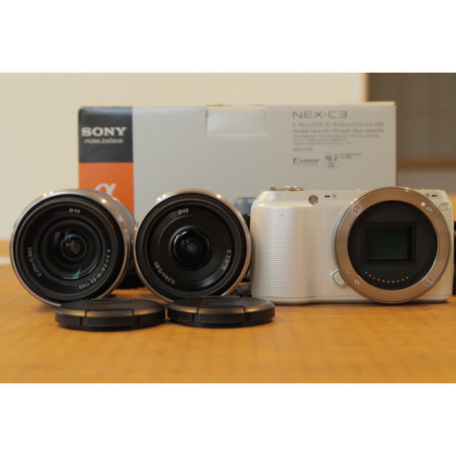 SONY α NEX-C3D】ダブルレンズキット カメラ SONY α NEX-C3D】ダブルレンズキット カメラ