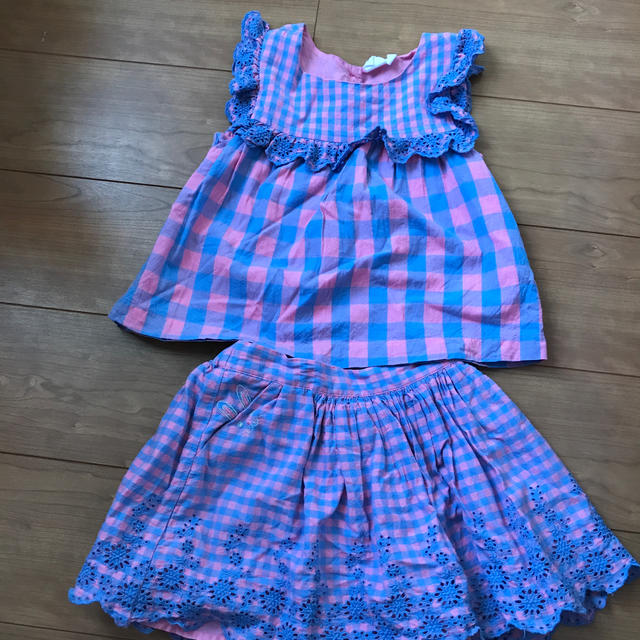 GAP(ギャップ)のサラジェシカパーカー セットアップ キッズ/ベビー/マタニティのキッズ服女の子用(90cm~)(ワンピース)の商品写真