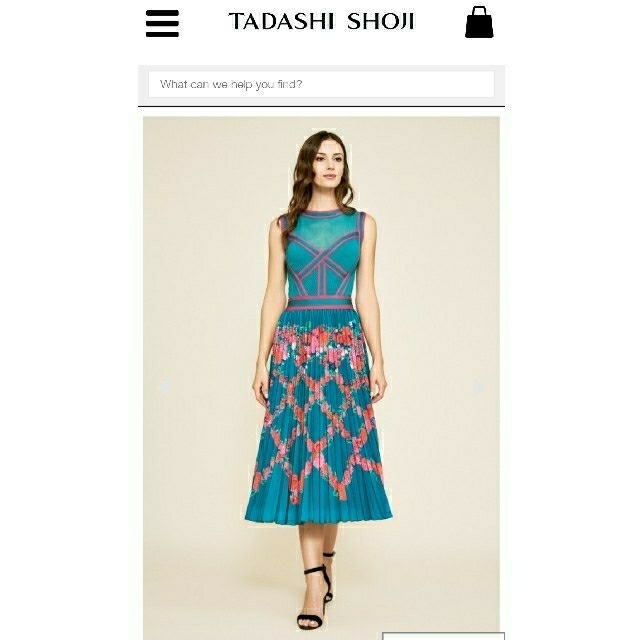 TADASHI SHOJI(タダシショウジ)の再値下げ！美品Tadashi ShojiタダシショージXXSワンピース レディースのワンピース(ロングワンピース/マキシワンピース)の商品写真