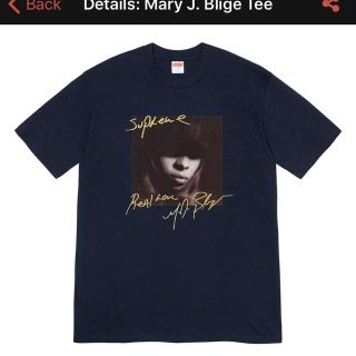 シュプリーム(Supreme)のMary J. Blige tee  supreme ブラック(Tシャツ/カットソー(半袖/袖なし))