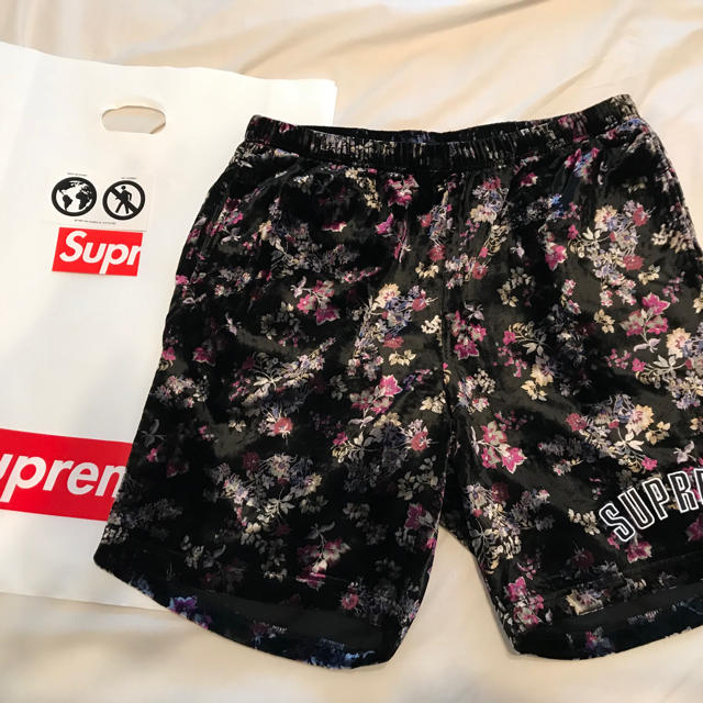 supreme floral velour shortショートパンツ