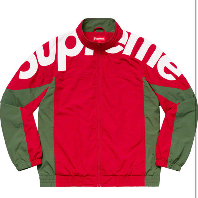 Supreme Shoulder Logo Track Jacket Red L