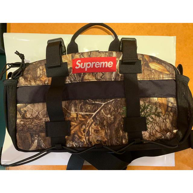 メンズ最安値 supreme waist bag treecamo