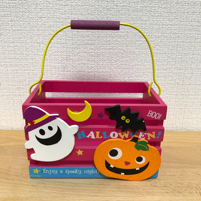 ハロウィングッズ 木製BOX インテリア/住まい/日用品のインテリア小物(その他)の商品写真