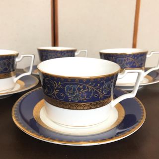 ノリタケ(Noritake)の新品未使用☆ノリタケ☆ARUNDEL GOLD カップ&ソーサー4客セット(食器)