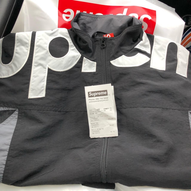 Supreme Shoulder Logo Track Jacket 黒　L