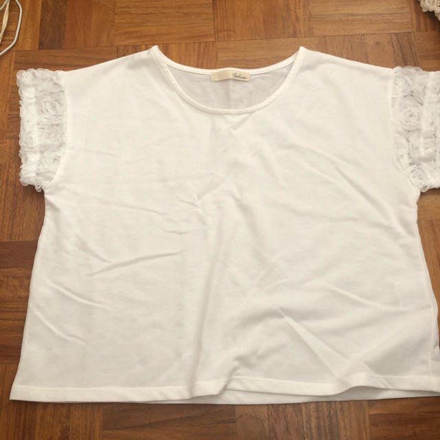 BABYLONE(バビロン)のバビロン 袖レースT レディースのトップス(Tシャツ(半袖/袖なし))の商品写真