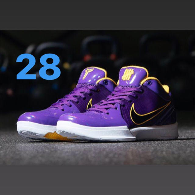 UNDEFEATED NIKE KOBE IV PROTRO PE Lakersメンズ