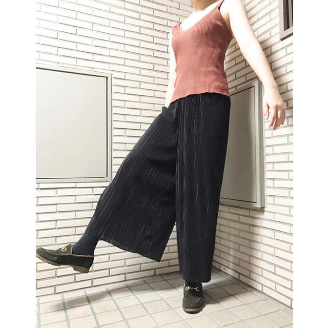 PLEATS PLEASE ISSEY MIYAKE - 新品 ヴィンテージ ブラック プリーツ 黒 ワイドパンツ 袴パンツ スラックスの通販