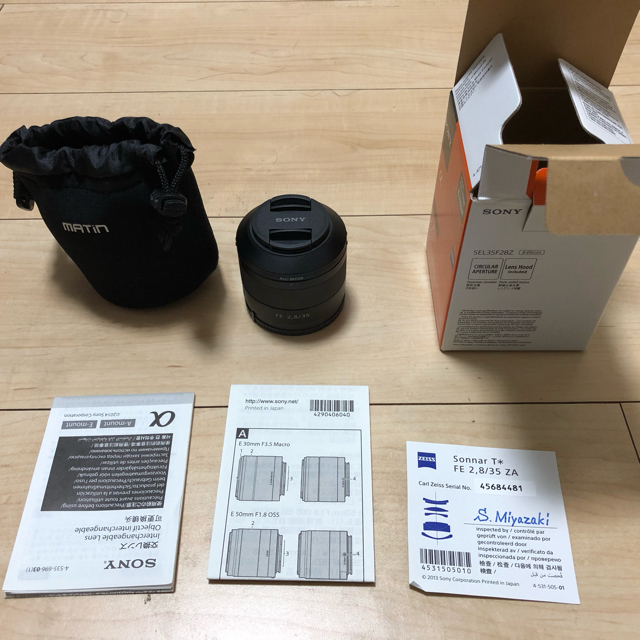SONY SEL35Ｆ28Zの通販 by awesome1008's shop｜ソニーならラクマ - フィルター付 SONY 得価最新品